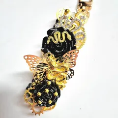 キーホルダー_ブラック+GOLD