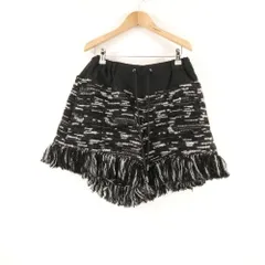 美品 sacai サカイ 24 07587 ショートパンツ 2 ウール ポリエステル ツイード レディース AN2475A30 