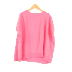 美品 Spick&Span スピックアンドスパン フレンチスリーブルーズ ニット F コットン ICE COTTON レディース AN2500A25 