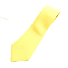 GUCCI グッチ ネクタイ シルク100% 無地 黄 服飾小物 メンズ AU3773 