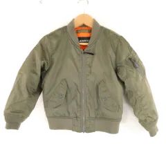 美品 AVIREX アヴィレックス キッズ MA-1 (783-3152006) フライトジャケット 120(115～125) ナイロン100％ ミリタリー 子供服 AY7760B4 