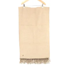 美品 LAUREN RALPH LAUREN ローレンラルフローレン ストール ウール他 ひざ掛け 大判 AD1199A87 