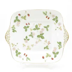 美品 WEDGWOOD ウェッジウッド ワイルドストロベリー BBプレート バター ブレッド 大皿 SY13653U2 
