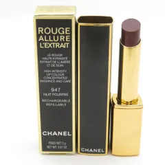 未使用 CHANEL シャネル ルージュ アリュール レクストレ ホリデー 947 リップスティック 2g ニュイ プールプル 限定色 BY11079A