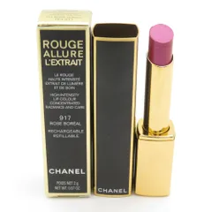 未使用 CHANEL シャネル ルージュ アリュール レクストレ ホリデー 917 リップスティック 2g ローズ ボレアル 限定色 BY11076A