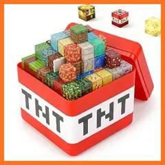 【新品】 Vexolite 180PCS マグネットブロック マイクラ風 3.0アップグレード強力マグネット 光るブロック 専用収納ケース付き デラックスセット 磁石ブロック 知育玩具 積み木 立体パズル 小学生 おもちゃ 男の子 女の子 誕生日 クリスマ 1