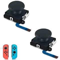 【数量限定】switch joy-con 修理 Switch用 For 修理ツール 右／左 センサーアナログジョイスティックSwitch用NS Joy-con対応 スイッチパーツ switch用ジョイコン交換対応 3Dアナログレバー 2個セット