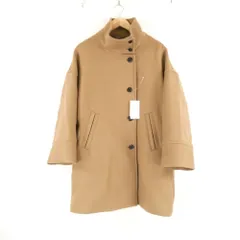 未使用 FRAMe WORK フレームワーク 24-020-220-7480-4-0 スタンドカラーコート 36 ウール他 キャメル レディース AY7392B20 