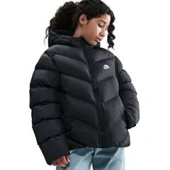 在庫限り　新品　NIKE　ナイキ　ジュニア ナイキ スポーツウェア オールデイ プレー ジュニア Therma-FIT ルーズフィット パファー ジャケット 中わたジャケット 撥水 保温 HQ4976 ブラック 子供 ★9500