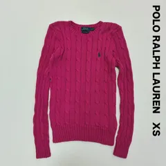 POLO RALPH LAUREN ポロ ラルフローレン☆ケーブルコットンニット XS ピンク
