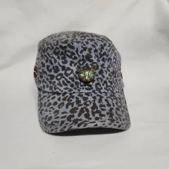 J175 ブラックムード ハットオン レオパード ワークキャップ レディース 帽子