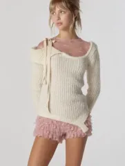 グロウニー アイサ モヘア ニット corn アイボリー m