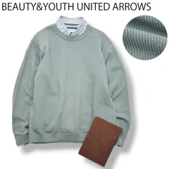 BEAUTY&YOUTH リリー アゼ フォルム クルーネック ニット セーター M ライト ブルー メンズ レディース ユニセックス 男女兼用