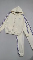 NERDY 季節の変わり目 裏毛 ジップアップ ジョガーセットアップ レディース90/レディース28インチ ㅡ1106