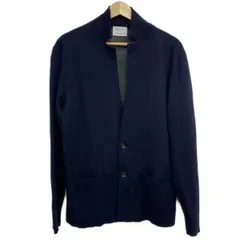 EDIFICE(エディフィス) ジャケット サイズ48 XL メンズ美品  - ダークネイビー 長袖/ニット/秋/冬