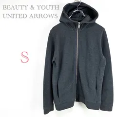 ビューティー&ユース　ユナイテッドアロウズ【S】プルパーカー　ダブルジップ　フード　BEAUTY & YOUTH  UNITED ARROWS