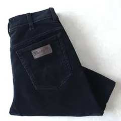 ■古着 Wrangler ユーロラングラー コーデュロイパンツ TEXAS STRETCH 黒 古着 W33L32【L5380】