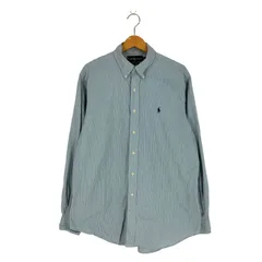 ラルフローレン RALPH LAUREN CLASSIC FIT スモールポニー ストライプBDシャツ メンズ import：L 