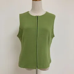 カナダ製 90s L.L.Bean エルエルビーン フリースベスト レディース Mサイズ グリーン系