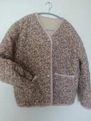 花柄 リバーシブル キルティング ジャケット