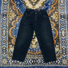 ヴィンテージ 90s USA リーバイス シルバータブ バギー パープルタグ ダークネイビー デニム パンツ