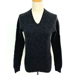 UNIQLO LAMBSWOOL ニットセーター Vネック レディース Sサイズ グレー系 ピュアウール ユニクロ