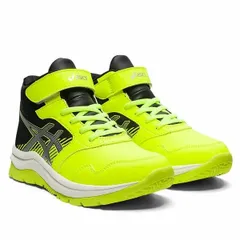 在庫限り　19cm　アシックス　LAZERBEAM WE-MG キッズ レーザービーム asics ウインターシューズ 1154A110-751（Neon Yellow/Silver） ★4900 ※北海道・離島・沖縄県へのお届け不可