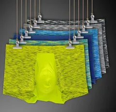 新品 ボクサーパンツ メンズ 2枚セット パンツ 下着  ボクサー ブリーフ シームレス インナー アンダーウェア 男性 還暦祝い プレゼント fengxz99