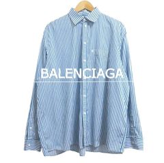 19ss BALENCIAGA バックロゴストライプシャツ バレンシアガ - メルカリ