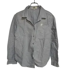 B076 BHPC BEVERLY HILLS POLO CLUB ビバリーヒルズ ポロクラブ シャツ ブルー 長袖 レディース Mのサムネイル