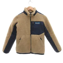 コロンビア Columbia リバーシブル フリースジャケット ブルゾン ロゴ M ベージュ 222AY0081 /JS ■GY61