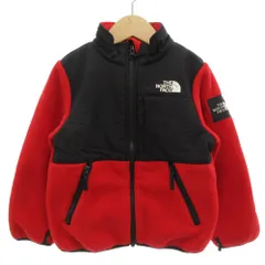 ザノースフェイス THE NORTH FACE タグ付き デナリフリースジャケット Denali Fleece Jacket ジップアップ ロゴ刺繍 110 赤 レッド 黒 ブラック NAJ61704 /GV ■GY53