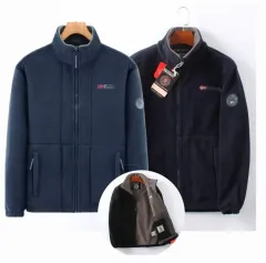 メンズ フリース ジップアップ ジャケット 柔らかい フリース アウター