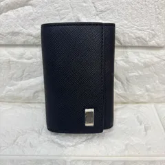 __ ダンヒル DUNHILL PLAIN ブラック 6連キーケース 22R2P14PS001R