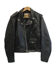 ヴィンテージ！鬼シブフェード！ショット618レザーダブルライダース36黒ブラック ヴィンテージ！鬼シブフェード！ショット618レザーダブルライダース36