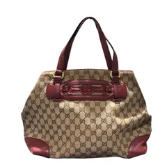 グッチ GUCCI ホースビット ウェブライン トートバッグ 296850 ベージュ GGキャンバス レディース トートバッグ