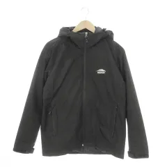 アウトドアプロダクツ OUTDOOR PRODUCTS 中綿ライトウェイトジャケット ジップアップ フーディー 軽量 撥水 防風 ロゴ M 黒 ブラック 206228007 /MN6 ■GY18