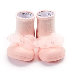 [Attipas] アティパス ベビーシューズ 男の子 女の子 ファーストシューズ 子供 靴 水遊びOK 洗濯機OK 出産祝い 生後5ヶ月〜 【Royal】 ピーチ 11.5cm