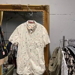 -@ 21MENS 半袖 ドレス  シャツ 総柄 アニマル メンズ　men's