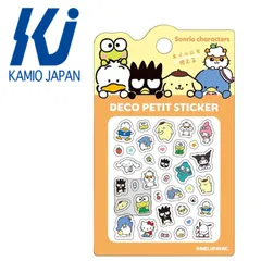 【カミオジャパン】サンリオキャラクターズ デコプチステッカー MIX 307104