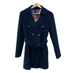 YUKITORII(ユキトリイ) コート サイズ38 M レディース - ダークネイビー 長袖/秋/冬