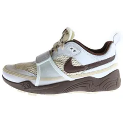 NIKE (ナイキ) ×TRAVIS SCOTT Zoom Field Jaxxトラヴィススコット ズームフィールドジャックス ローカットスニーカー ブラウン/ホワイト US9.5/27.5cm HQ3073-100