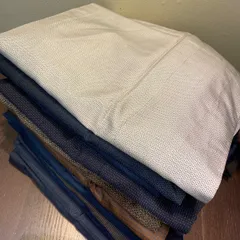 【まとめ売り】男物着物15枚リメイク素材　素材バラバラ　ハンドメイド向け