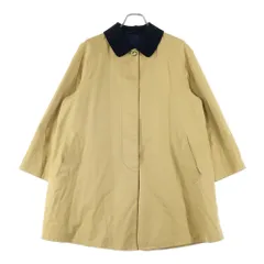 BURBERRY (バーバリー) ノバチェック コットン ステンカラー トレンチコート ロングコート ベージュ C-TK83