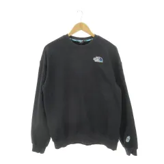 ザノースフェイス THE NORTH FACE トレーナー スウェット ラウンドネック 長袖 ロゴ ボトル ワッペン 刺繍 アウトドア S/90 紺 ネイビー NM5MM05A /MN20 ■GY19