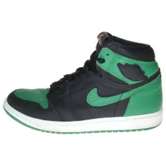 NIKE (ナイキ) AIR JORDAN 1 RETRO HIGH OG PINE GREEN 2020 エアジョーダン1 パイングリーン ハイカットスニーカー ブラック/グリーン US8.5/26.5cm 555088-030