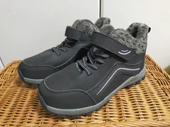 【未使用】防寒ブーツ スノーブーツ 裏ボア マジックテープ付 ブラック サイズ38