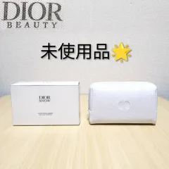 【未使用】Christian Dior キルティング ポーチ 白 CD ロゴ