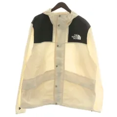 ザノースフェイス THE NORTH FACE SSNL 86 MOUNTAIN WIND JACKET マウンテンパーカー ジャケット ナイロン 撥水 防寒 フード ジップアップ ロゴ L 白 ホワイト 黒 ブラック NF0A5J4E /XZ ■GY01