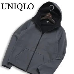 UNIQLO ユニクロ 秋冬 裏起毛★ ジップアップ 防風パーカー Sz.S　メンズ グレー